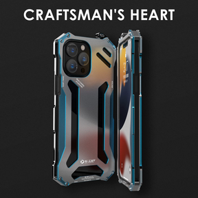 Metal Case for iPhone 13 Pro,Gundam Aluminum Metal Shock Proof Frame Bumper Double Color Oxidation Aluminum Metal Case Cover for iPhone 13 Pro 6.1 inch 2021