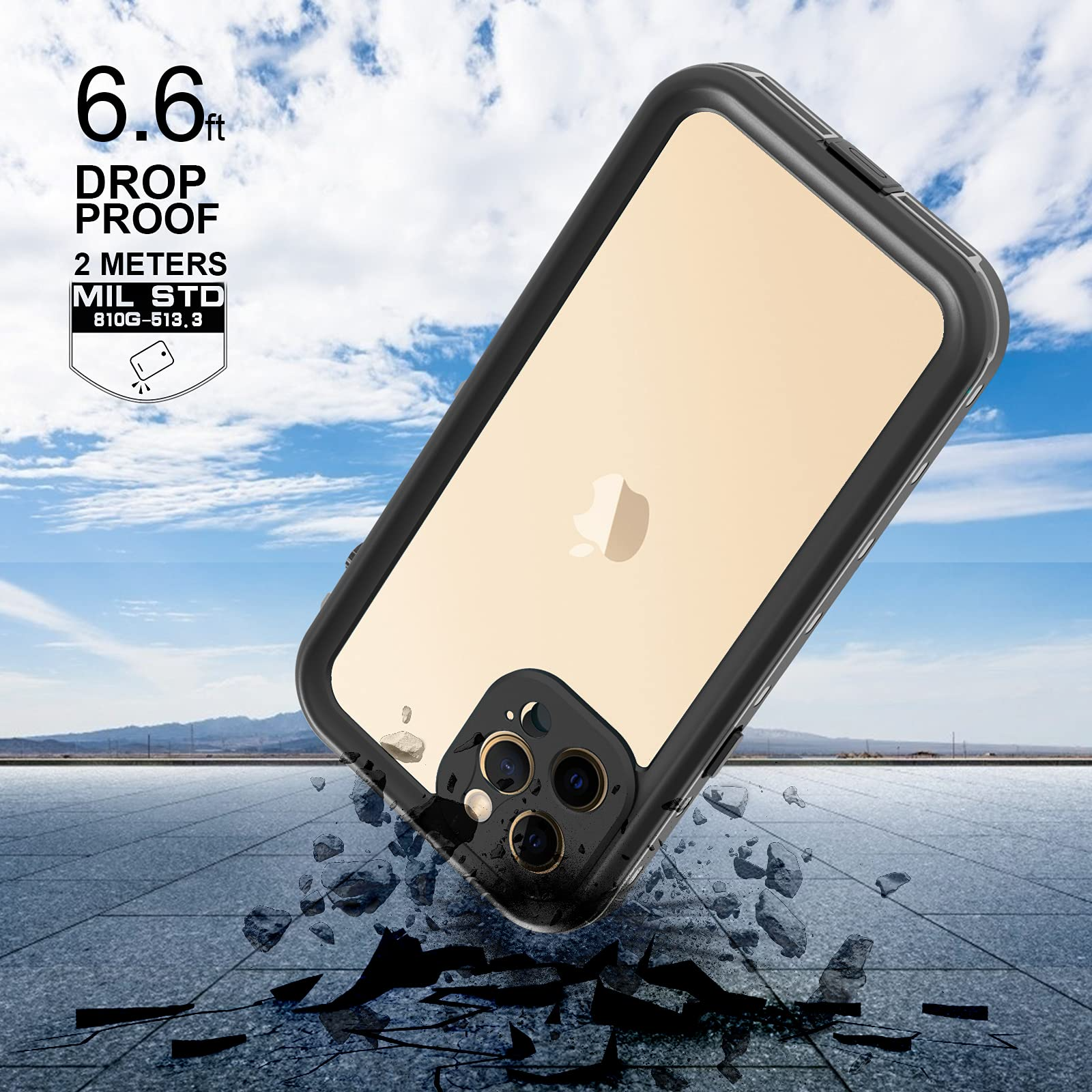 Waterproof Case for iPhone 13 Pro Max 6.7", full Body Shockproof Case for iPhone 13 Pro Max Case with Screen Protector