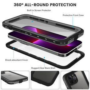 Designed for iPhone 13 Pro Max Waterproof Case, Built-in Screen Protector 360° Full Body Protective Dust-Proof Shockproof Waterproof Case for iPhone 13 Pro Max 6.7 inch 2021