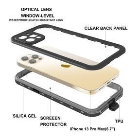 Waterproof Case for iPhone 13 Pro Max 6.7", full Body Shockproof Case for iPhone 13 Pro Max Case with Screen Protector